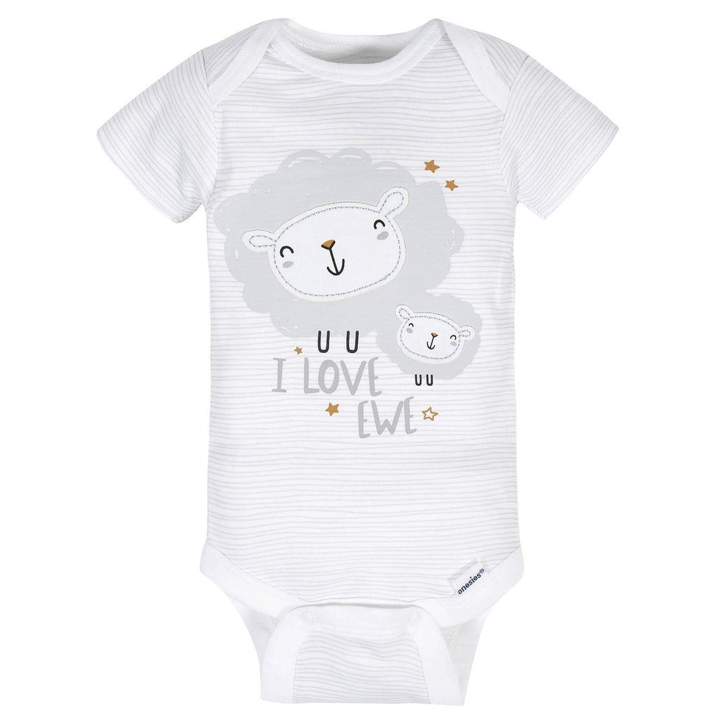 Gerber Unisex-Baby 8-pack Short Sleeve Onesies Bodysuits