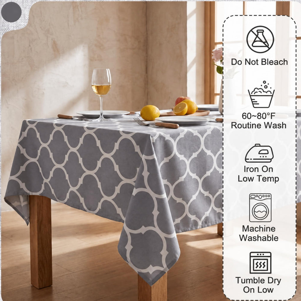 7 Pcs Sunflower Chair Covers and Tablecloth Set 60 x 84 Inch Waterproof Stain Rectangular Table Cover with Stretchable Removable Chair Slipcovers for Dining Room Kitchen Patio Summer Parties