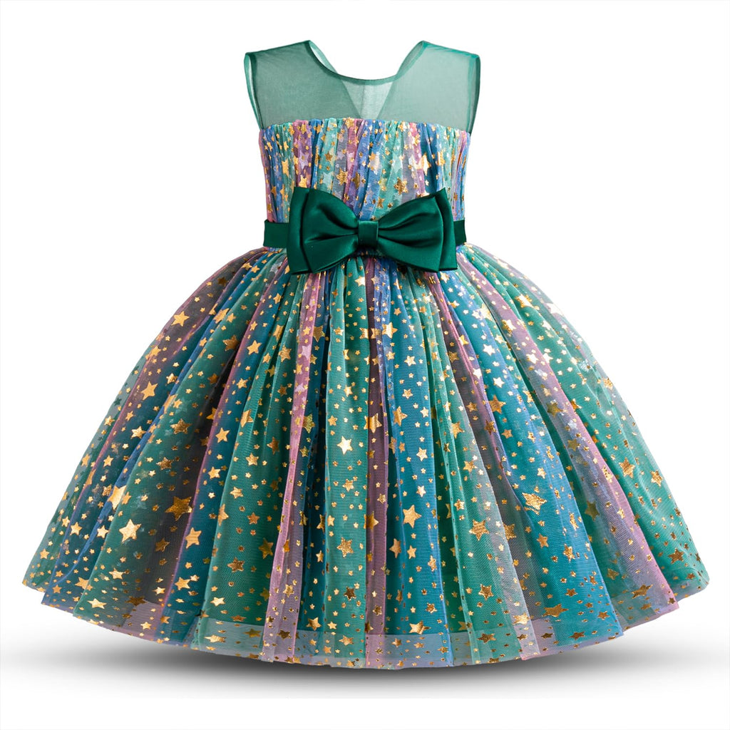 NNJXD Flower Girl Dress Kids Ruffles Lace Party Wedding Dresses
