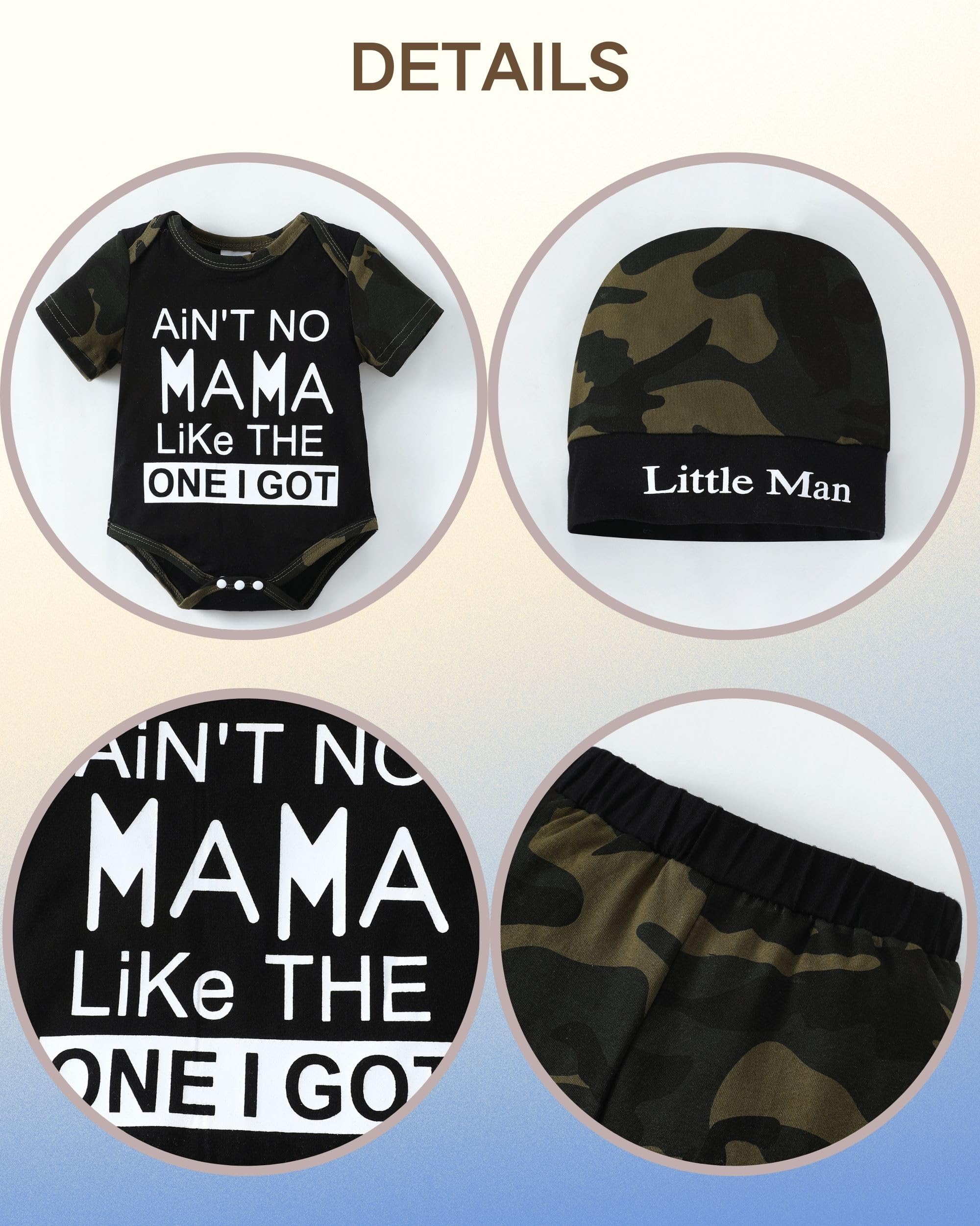 Renotemy Newborn Infant Baby Boy Clothes Outfits New to The Crew Outfits Long Pants Toddler Baby Boy Clothes Set