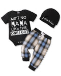 Renotemy Newborn Infant Baby Boy Clothes Outfits New to The Crew Outfits Long Pants Toddler Baby Boy Clothes Set