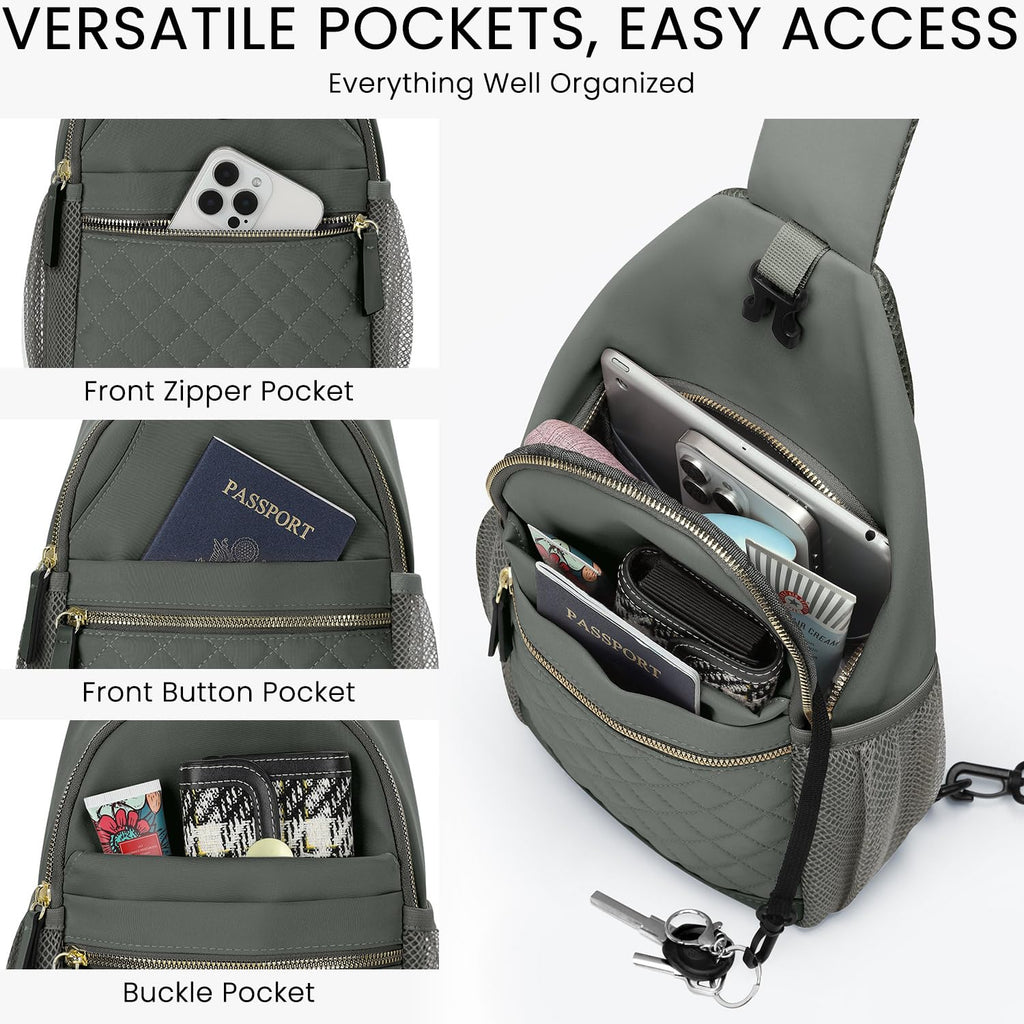 Small Crossbody Purses Bags for Women Men Travel, Chest Sling Bag Women Casual Cross Body Bag for Woman Sling Backpack