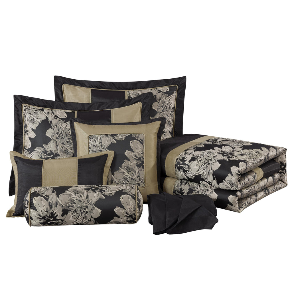Chezmoi Collection Adelle 7-Piece Paisley Jacquard Embroidered Comforter Bedding Set, King Size