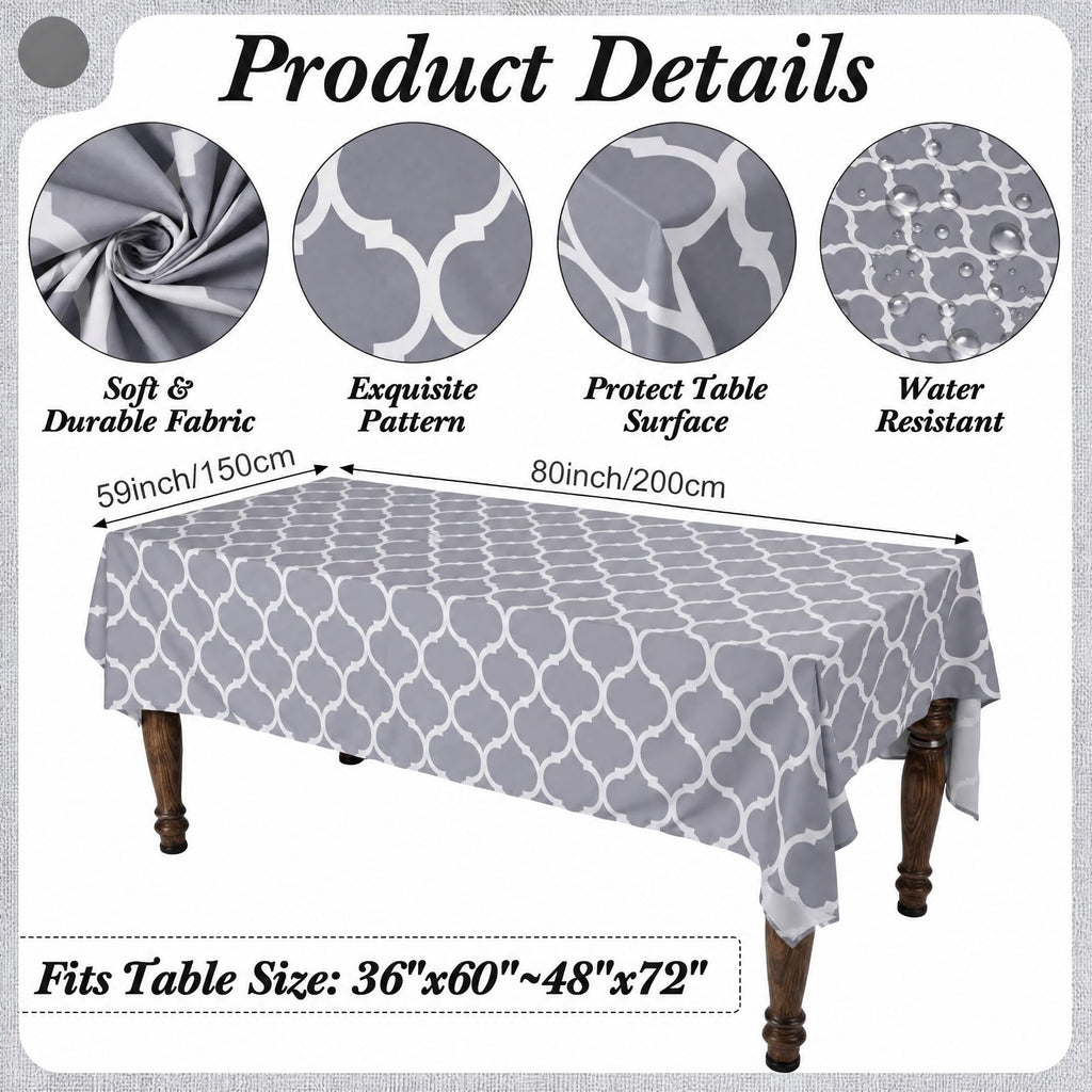 7 Pcs Sunflower Chair Covers and Tablecloth Set 60 x 84 Inch Waterproof Stain Rectangular Table Cover with Stretchable Removable Chair Slipcovers for Dining Room Kitchen Patio Summer Parties