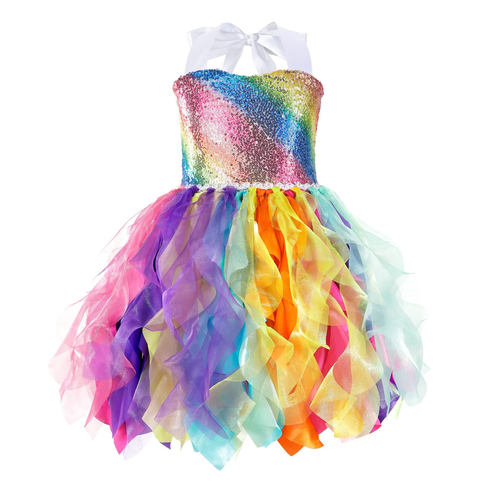 Suppromo Tutu Dress for Girls Sparkly Sequin Tulle Princess Birthday Party Prom Outfit Toddler Girls Sneaker Ball Gown Dress