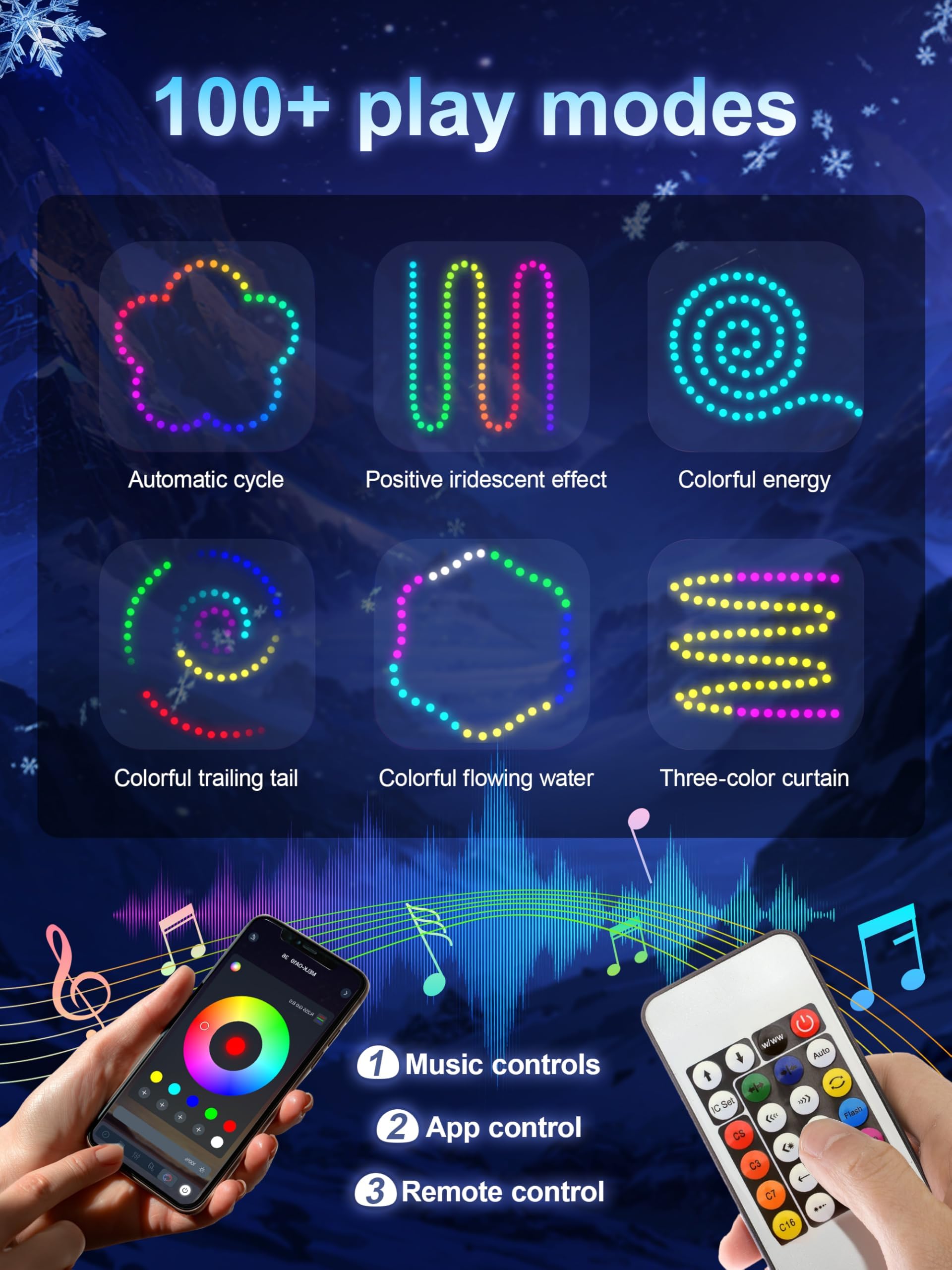 Princess Costume for Girls, RGB Light Up Princess Dress up Birthday Syncs Music App Control, Halloween costume 3-9