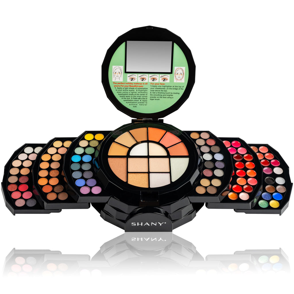 SHANY Elevated Essentials Makeup Set - All-in-One Makeup Kit with 72 Eyeshadows, 28 Lip Colors, 18 Gel Eyeliners, 10 Blushes, 1 Eye Primer, and 1 Cream Concealer
