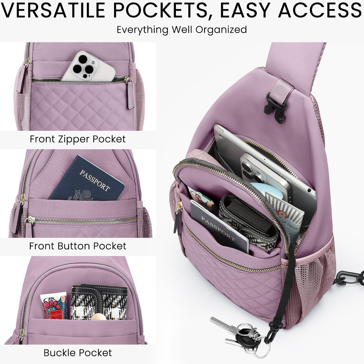 Small Crossbody Purses Bags for Women Men Travel, Chest Sling Bag Women Casual Cross Body Bag for Woman Sling Backpack