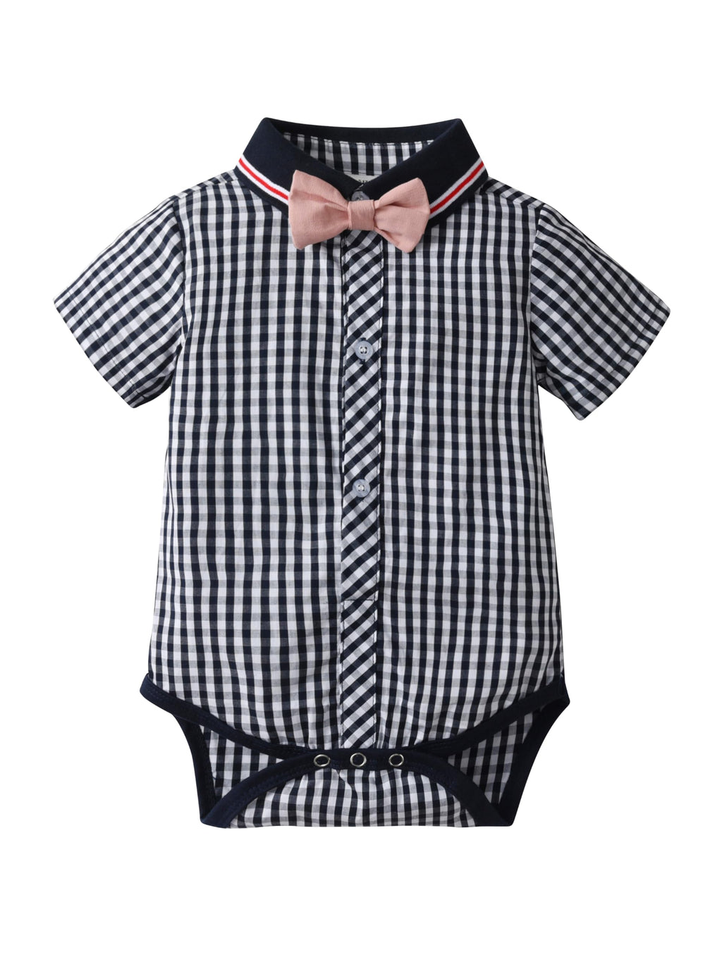 Boarnseorl Baby Boys Gentleman Outfits Suits, Infant Shirt+Shorts+Bow Tie+Suspenders