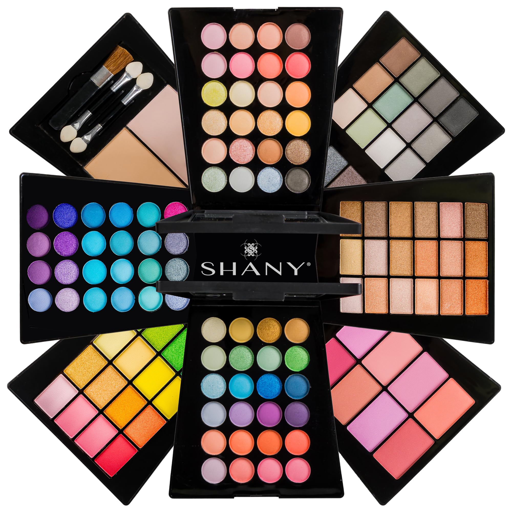 SHANY Elevated Essentials Makeup Set - All-in-One Makeup Kit with 72 Eyeshadows, 28 Lip Colors, 18 Gel Eyeliners, 10 Blushes, 1 Eye Primer, and 1 Cream Concealer