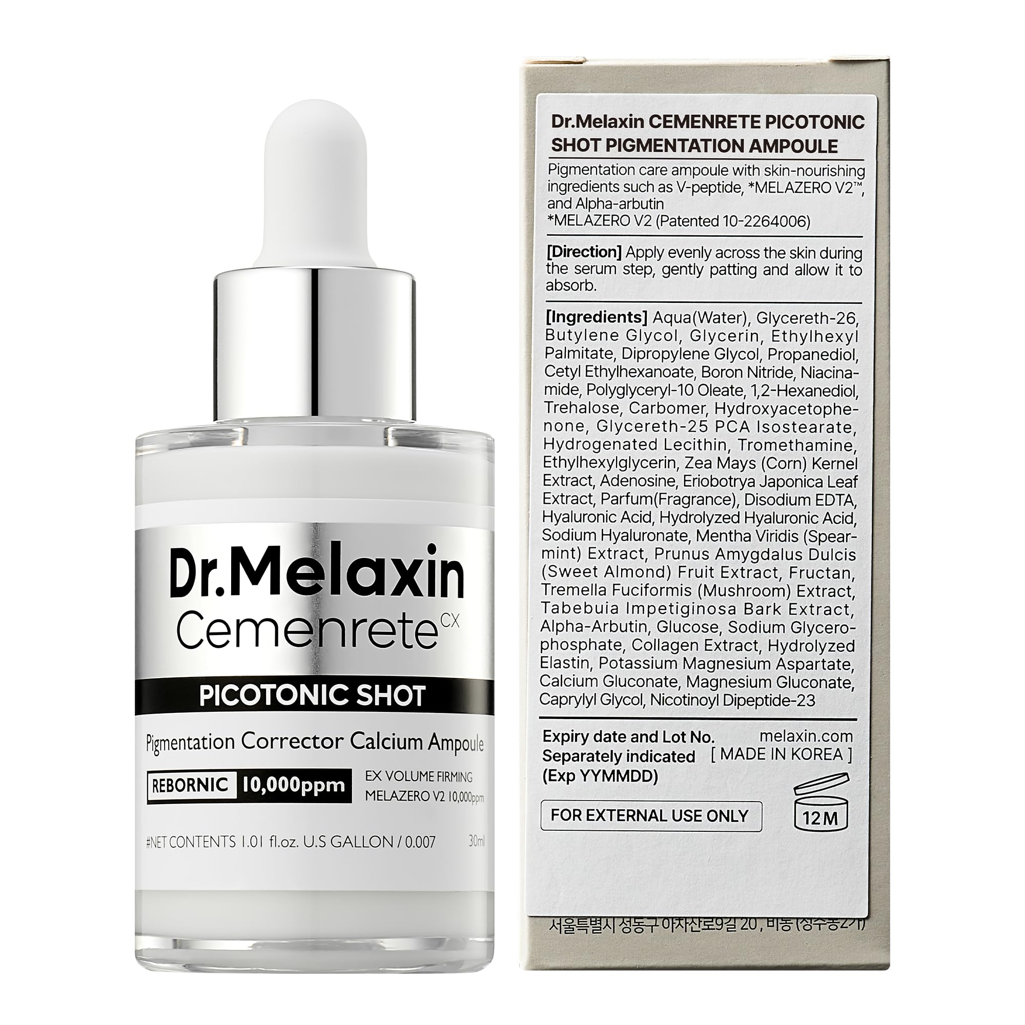 Dr.Melaxin Cyano Pink Spicule Serum with Vitamin B12, Liquid Microneedle Facial Treatment for Enlarged Pores, Niacinamide for Texture Refining & Renewal, 1.01 fl.oz