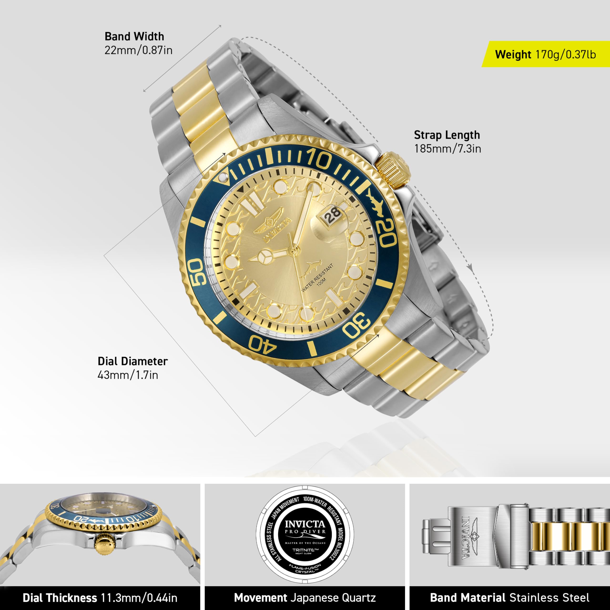 Invicta Men's Pro Diver Quartz Watch
