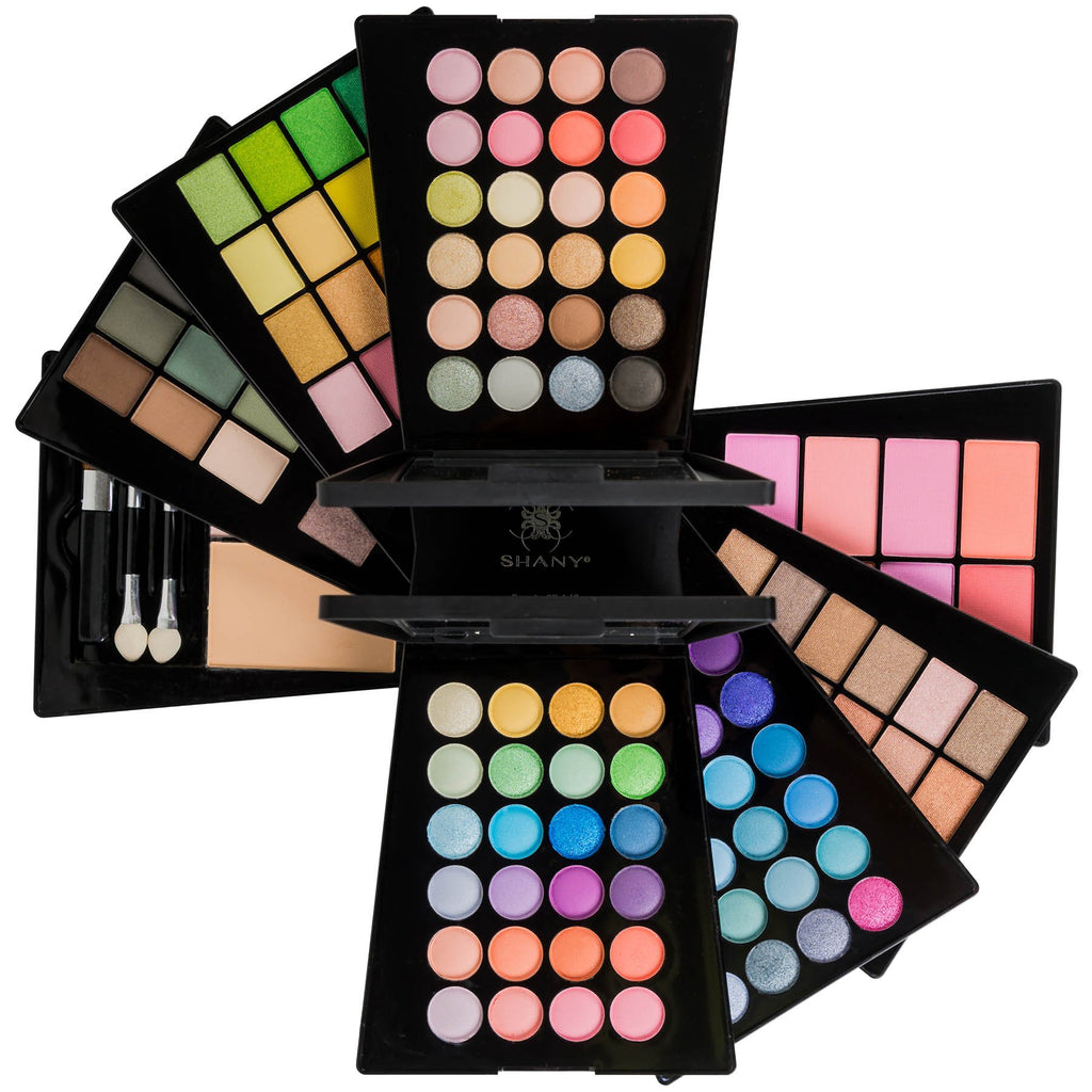 SHANY Elevated Essentials Makeup Set - All-in-One Makeup Kit with 72 Eyeshadows, 28 Lip Colors, 18 Gel Eyeliners, 10 Blushes, 1 Eye Primer, and 1 Cream Concealer