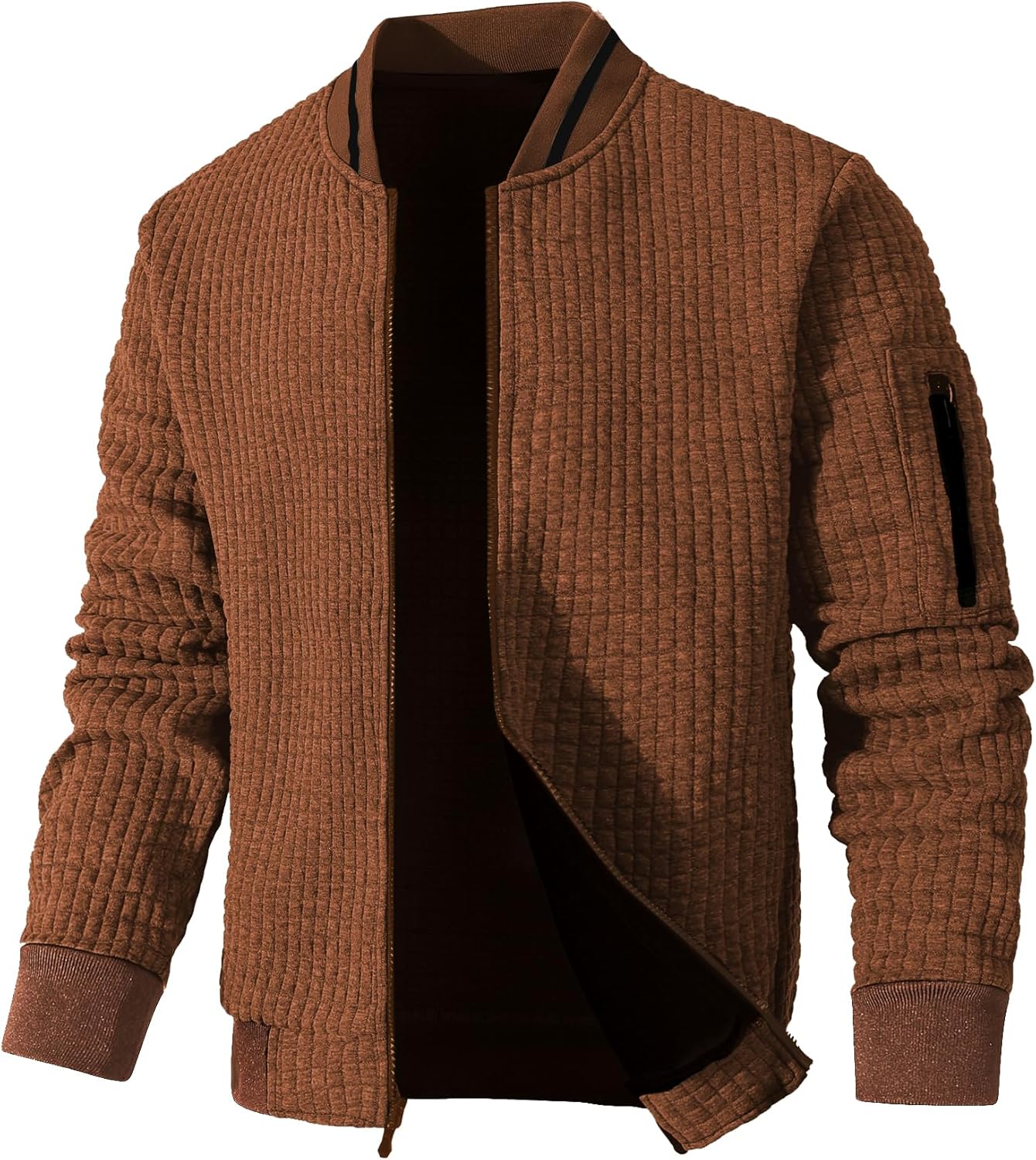 SAVKOOV Mens Lightweight Jacket Casual Bomber Jacket Varsity Coat