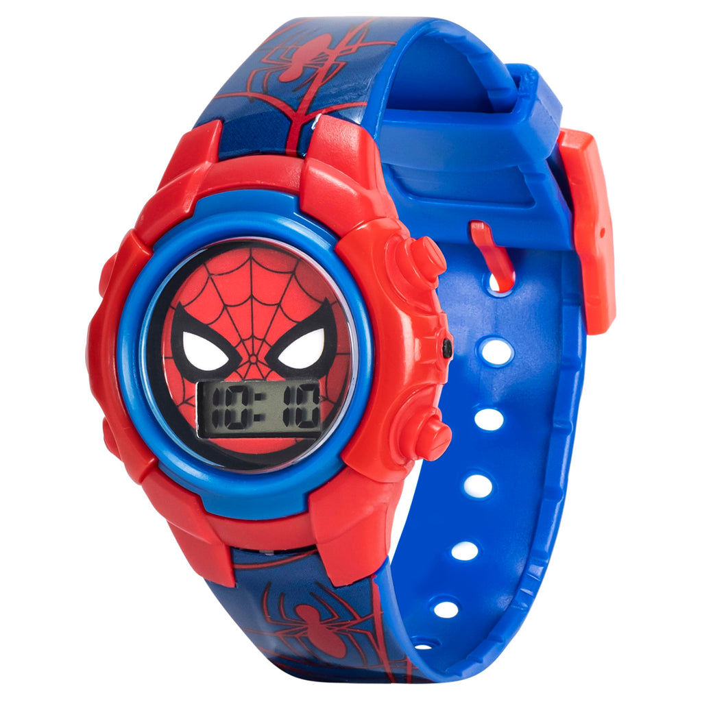 Marvel Spider-Man Kids Watches – Digital Display, Interactive Features, Adjustable Strap, Vibrant Spider-Man Graphics, Durable for Active Kids