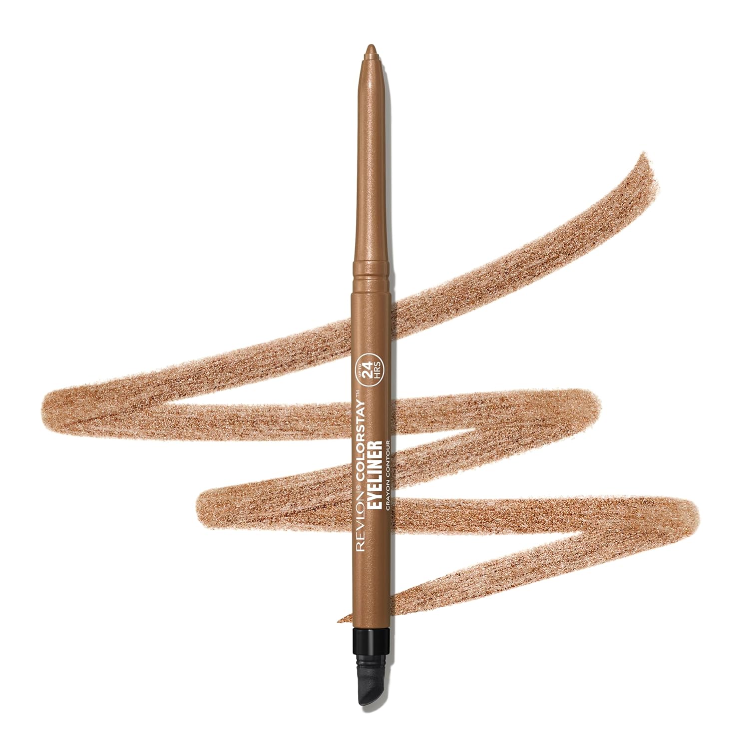 Revlon ColorStay Pencil Waterproof Eyeliner, Smudge-Proof, Eye Makeup with Built-In Sharpener, Long-Lasting, Matte Finish, 201 Black, 2 pack