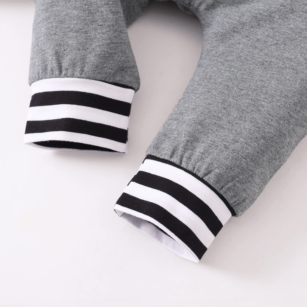 Renotemy Newborn Infant Baby Boy Clothes Outfits New to The Crew Outfits Long Pants Toddler Baby Boy Clothes Set