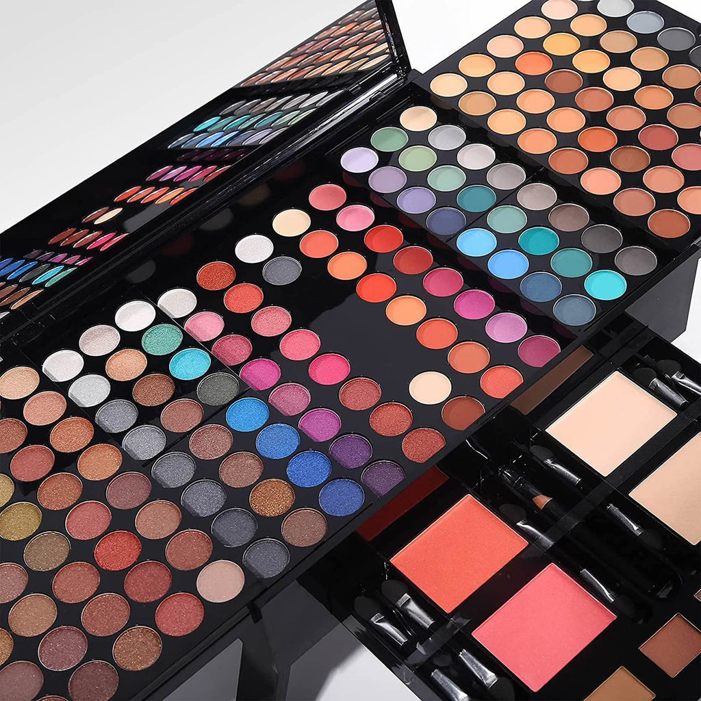UNIFULL 132 Color All- In- One Makeup For Women Full Kit,Professional Makeup Kit,Makeup Gift Set for Women,Girls&Teens,Include eyeshadow/lipstick/concealer/Lip Gloss/Eyeliner/Mascara（006N2-Silver）