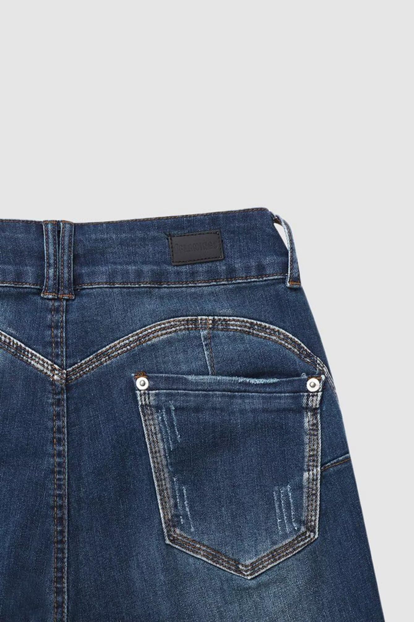 Flamingals High Waist Capris Jeans for Women Casual Summer Butt Lifting Skinny Denim Capri