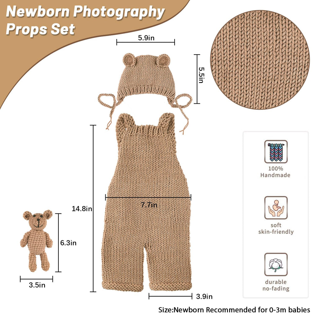 BLUETOP Cute Newborn Photography Outfits Boys Girls Baby Costume Set