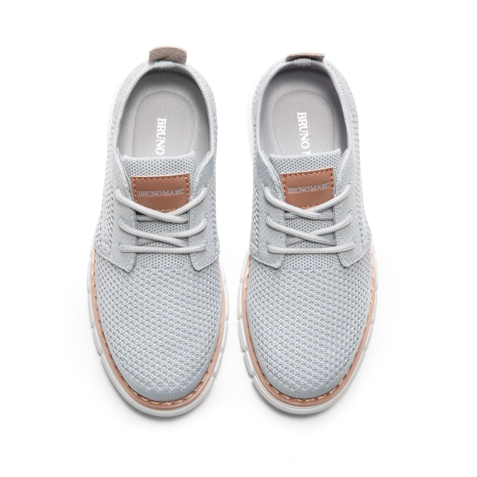 Bruno Marc Boy's Mesh Sneakers Oxfords Casual Dress Lace-Up Lightweight Walking Shoes