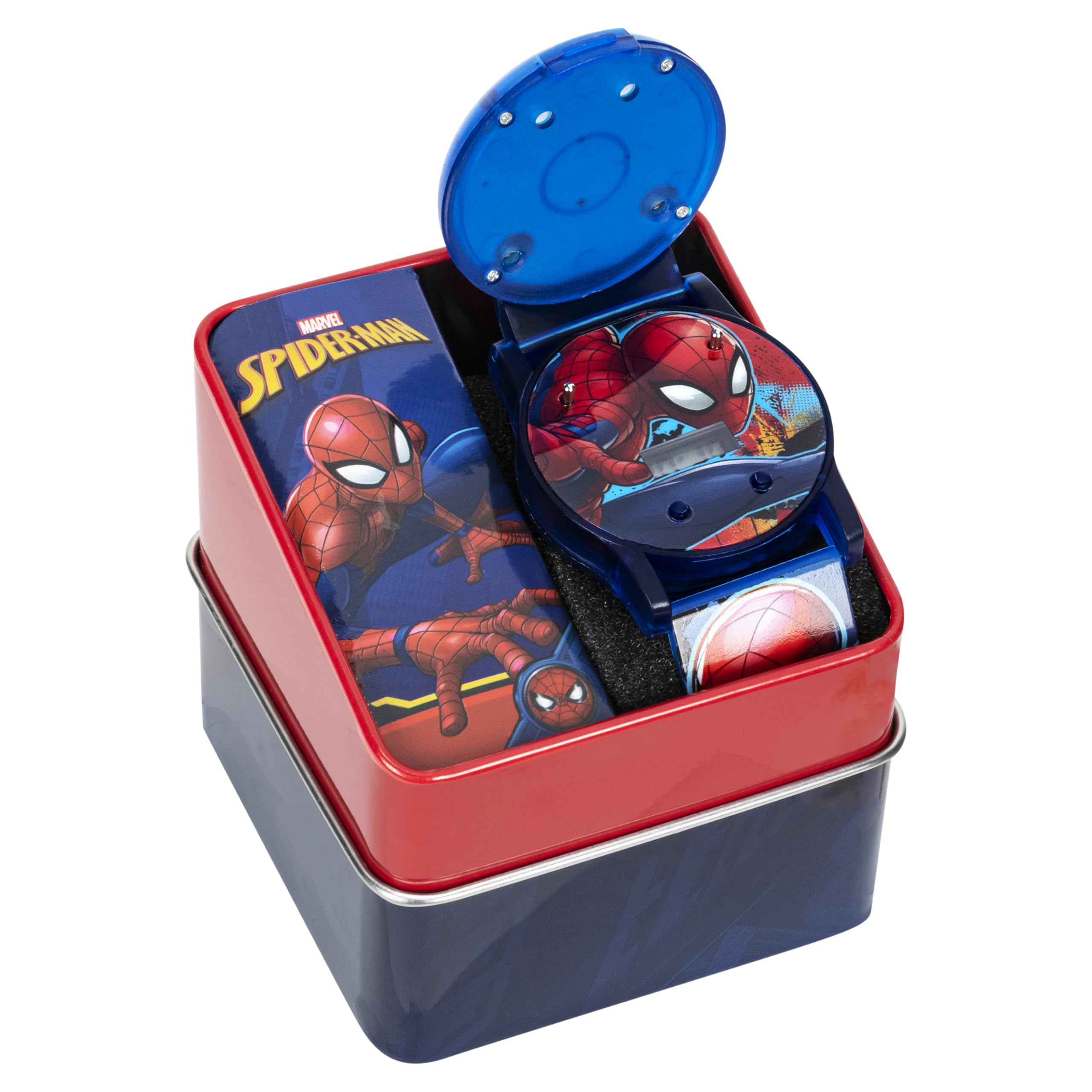Marvel Spider-Man Kids Watches – Digital Display, Interactive Features, Adjustable Strap, Vibrant Spider-Man Graphics, Durable for Active Kids