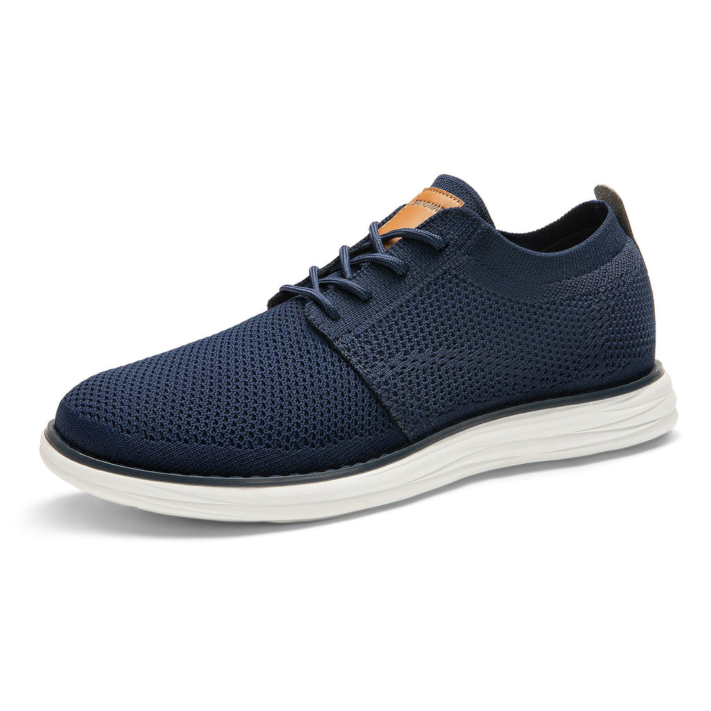Bruno Marc Men's KnitFlex Breeze Mesh Sneakers Oxfords Lace-Up Lightweight Casual Walking Shoes