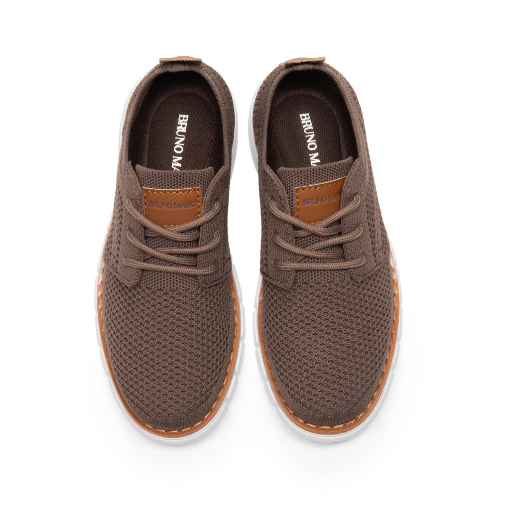 Bruno Marc Boy's Mesh Sneakers Oxfords Casual Dress Lace-Up Lightweight Walking Shoes