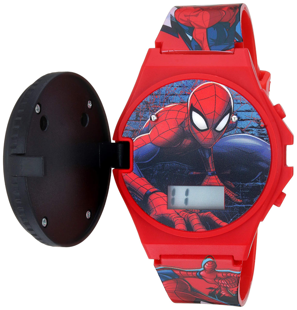 Marvel Spider-Man Kids Watches – Digital Display, Interactive Features, Adjustable Strap, Vibrant Spider-Man Graphics, Durable for Active Kids