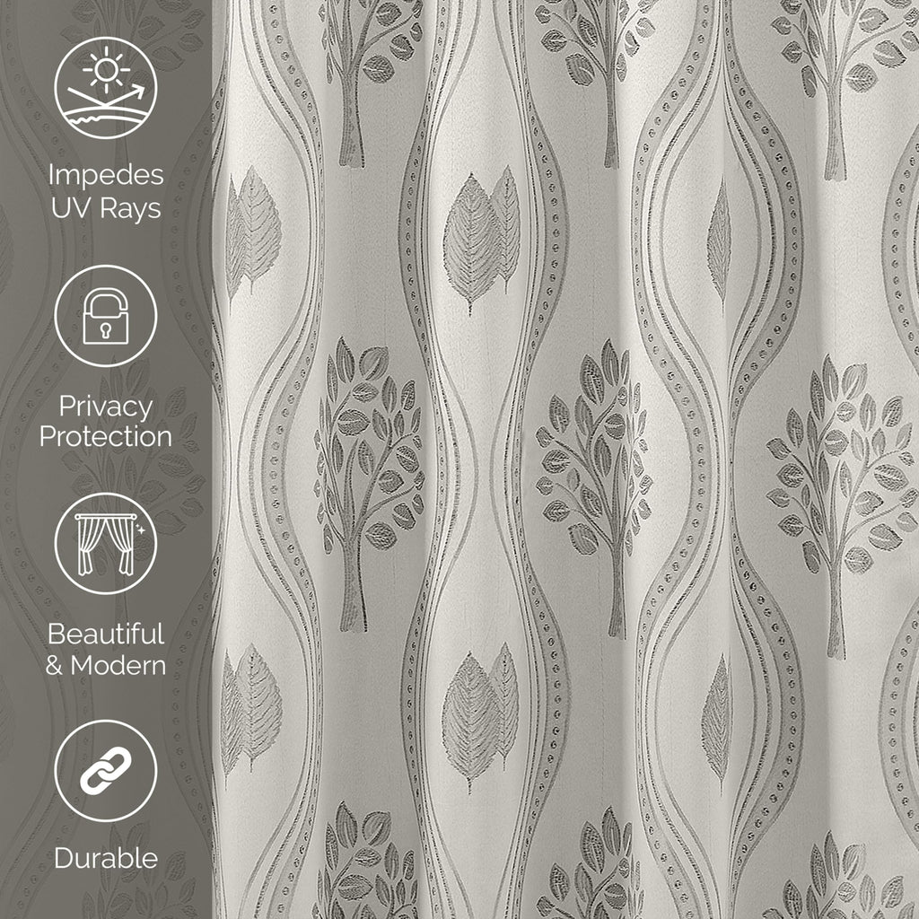 Elegant Comfort Luxurious Beautiful Curtain Panel Set with Attached Valance and Backing 54" X 84 inch (Set of 2), Navy Blue