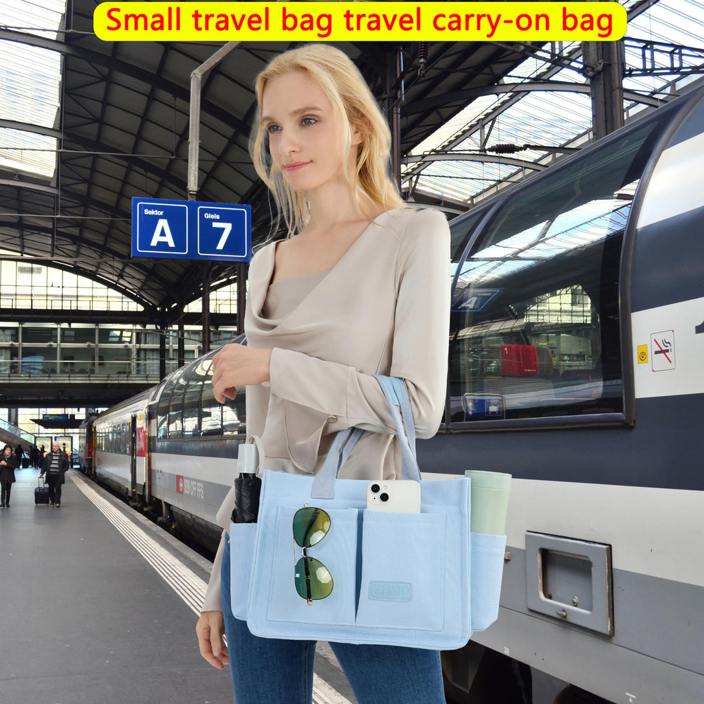 ZHMO Canvas Tote Bag for Women,Women's Bags Crossbody Bags Work Laptop Tote Bag Large Handbags Purse for Travel Nurse Teacher