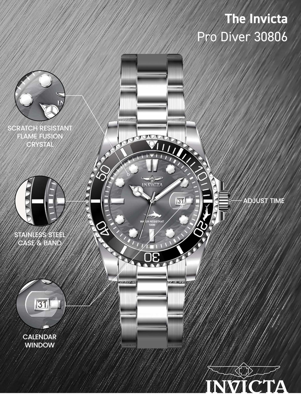 Invicta Men's Pro Diver Quartz Watch
