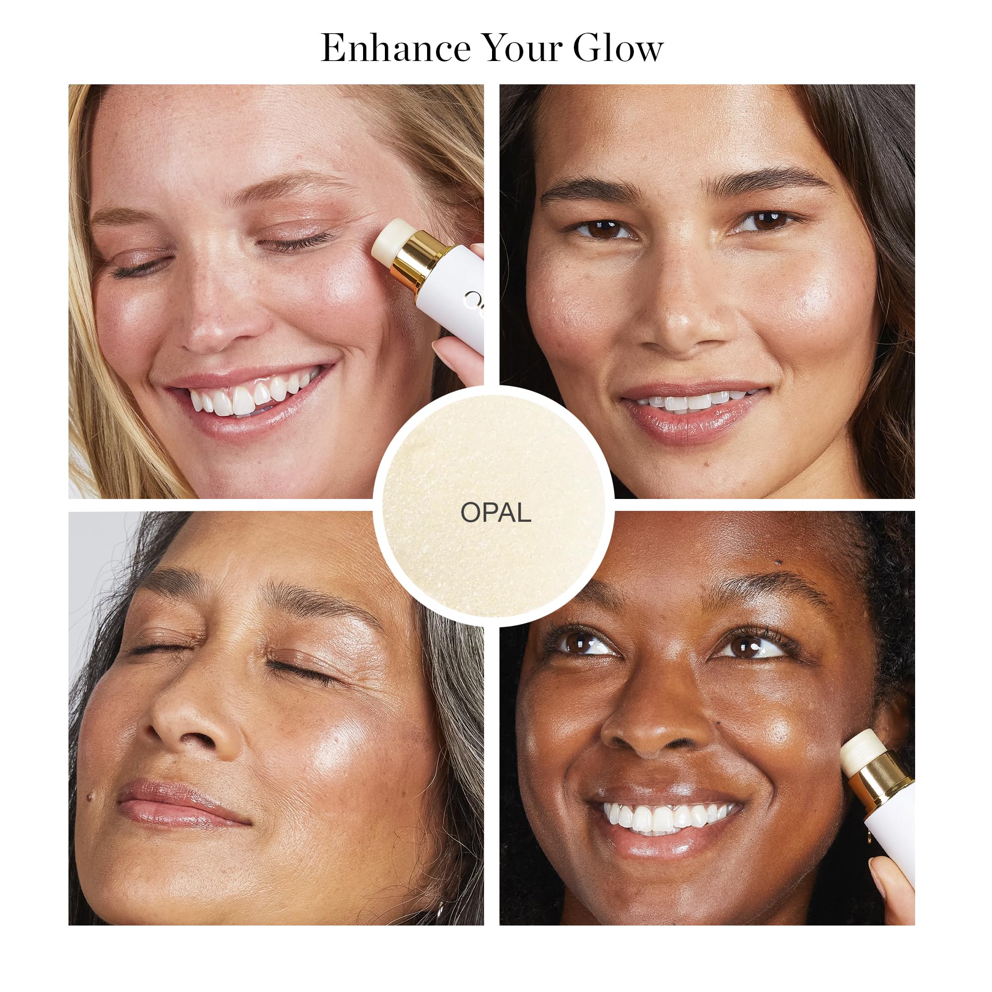 Ogee Sculpted Face Stick (MOONSTONE - ULTRAVIOLET SHEEN) Certified Organic Highlighter Makeup - Multi-Use Glow Highlighter Stick