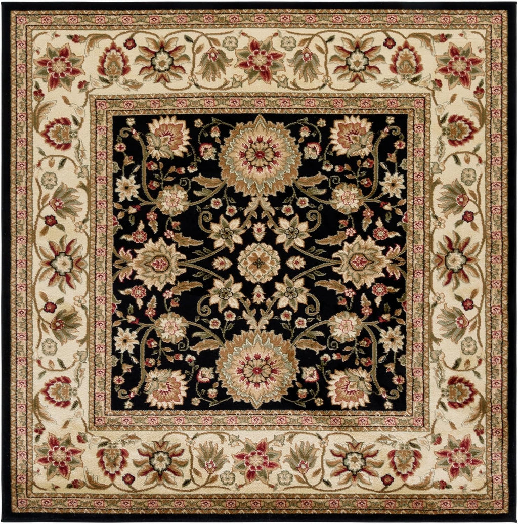 SAFAVIEH Lyndhurst Collection Area Rug - 5'3" x 7'6", Ivory & Red, Traditional Oriental Design, Non-Shedding & Easy Care, Ideal for High Traffic Areas in Living Room, Bedroom (LNH212K)