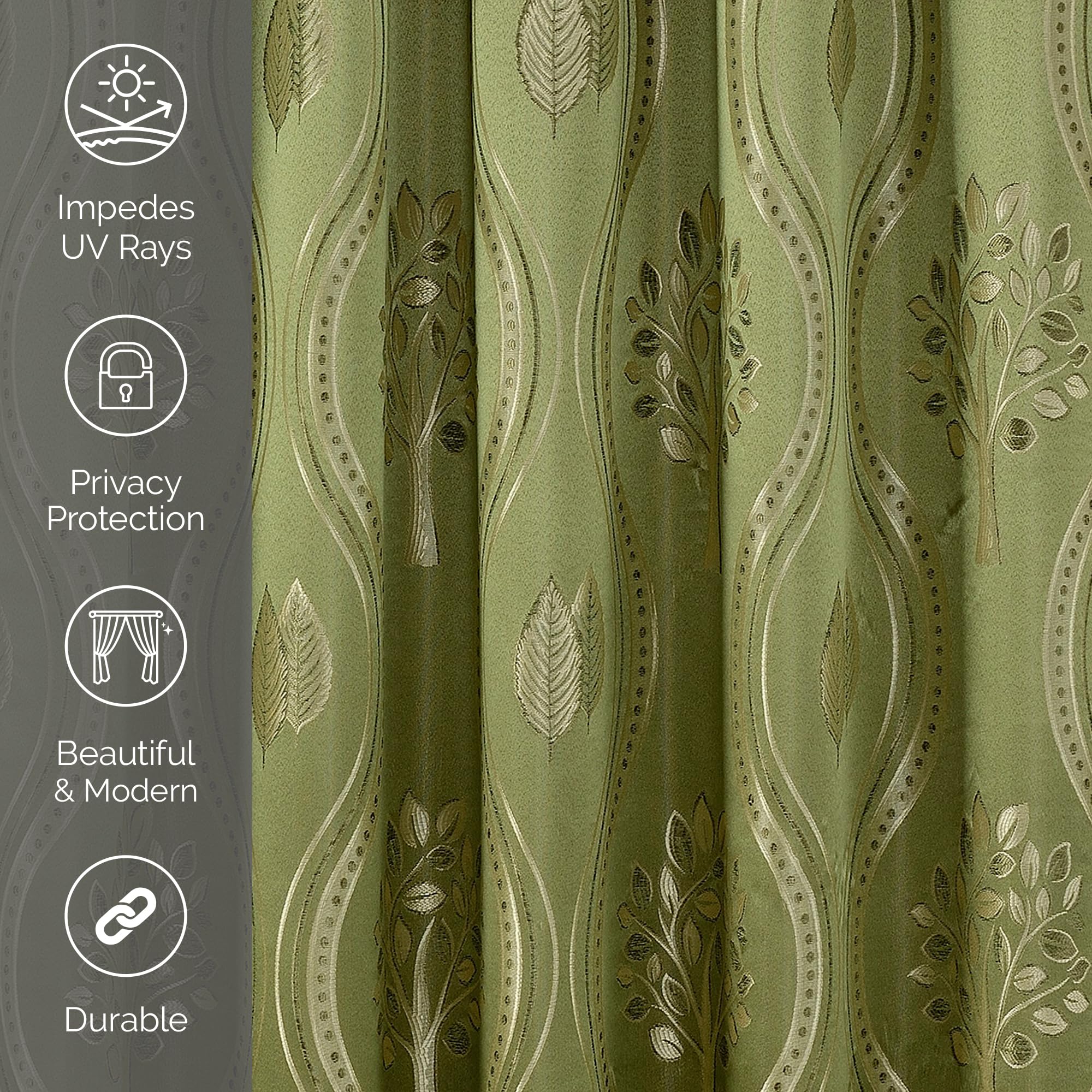 Elegant Comfort Luxurious Beautiful Curtain Panel Set with Attached Valance and Backing 54" X 84 inch (Set of 2), Navy Blue