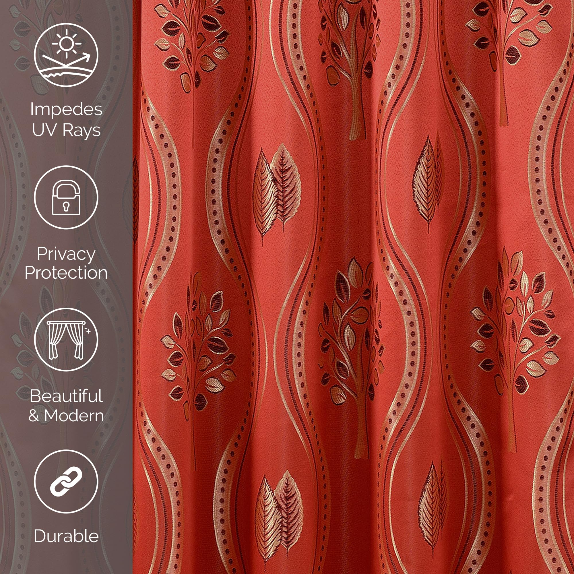 Elegant Comfort Luxurious Beautiful Curtain Panel Set with Attached Valance and Backing 54" X 84 inch (Set of 2), Navy Blue
