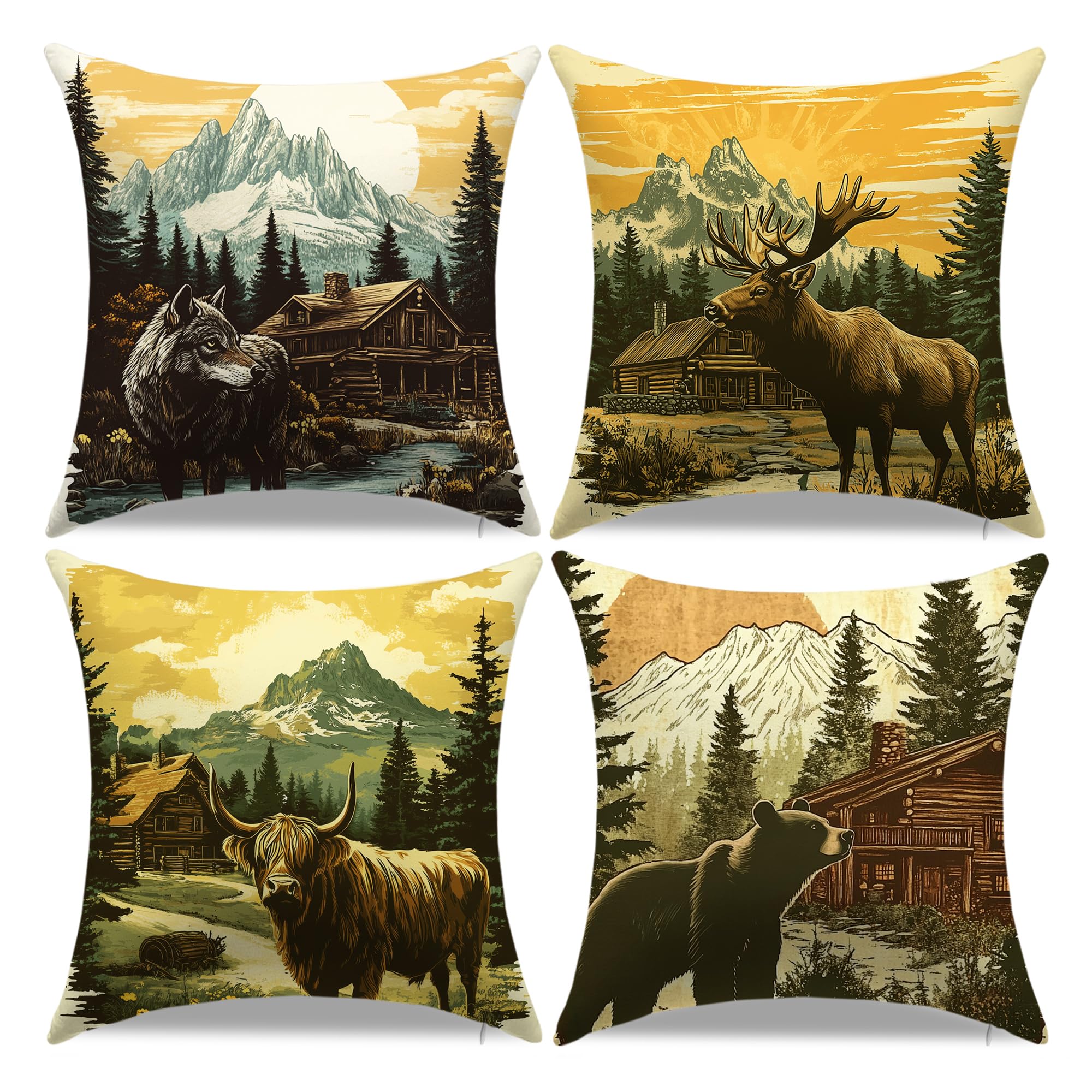 18 x 18 inch Set of 4 Decorative Pillow Covers Grey Marble Texture Throw Pillow Covers Living Room Decor Square Cushion Covers for Modern Styles Abstract Home Bedroom Couch Chair Sofa Pillow Cases
