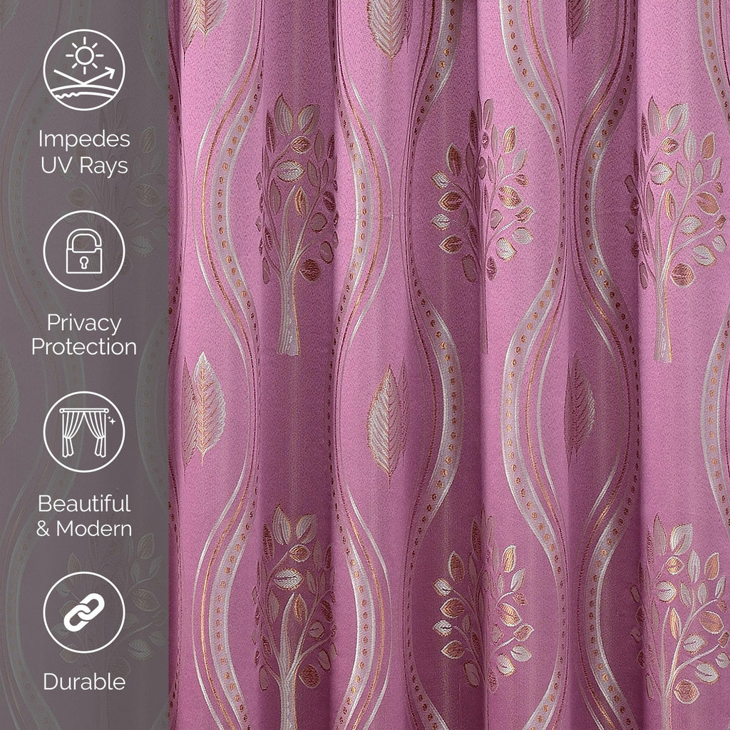 Elegant Comfort Luxurious Beautiful Curtain Panel Set with Attached Valance and Backing 54" X 84 inch (Set of 2), Navy Blue