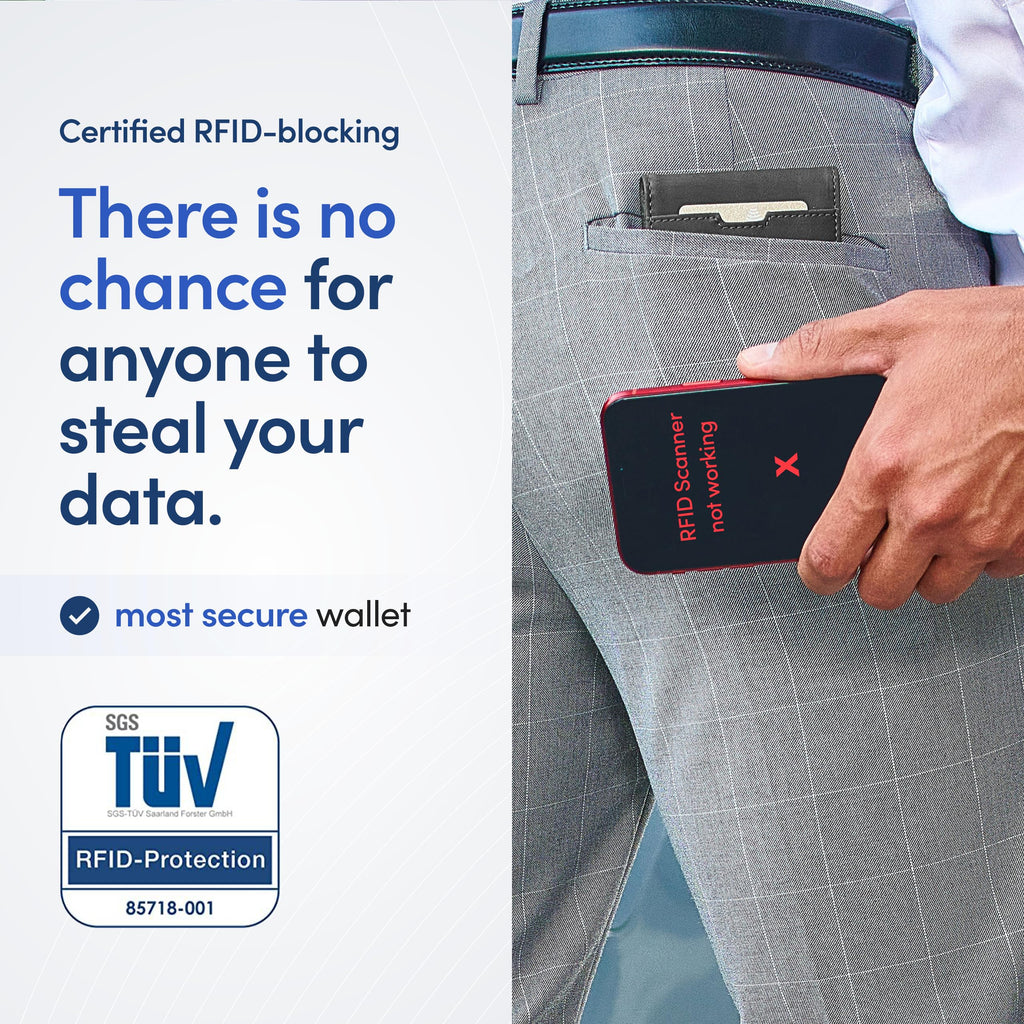 TRAVANDO Mens Wallet with Money Clip AUSTIN RFID Blocking Bifold Credit Card Holder for Men with Gift Box