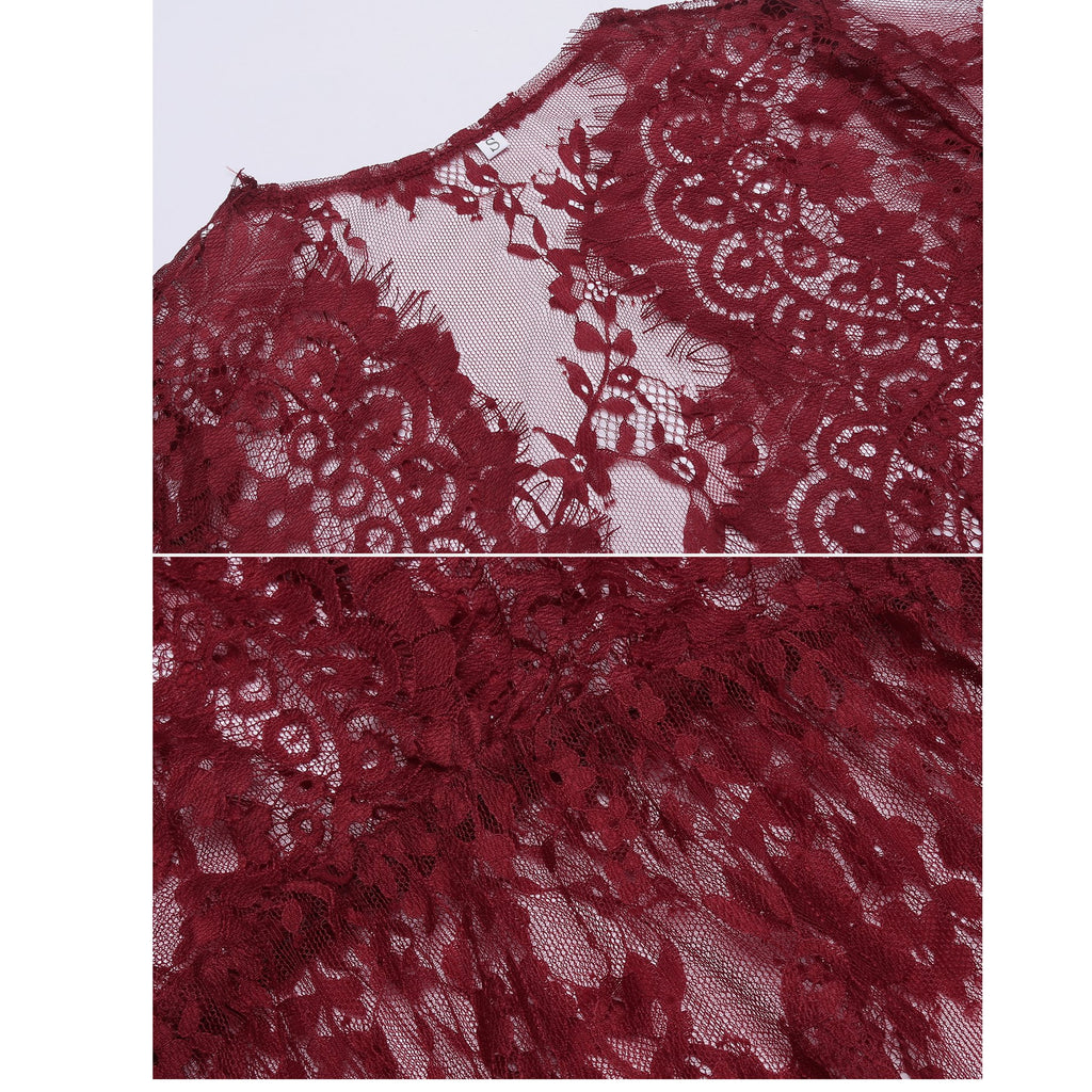 COSYOU Maternity Dress for Photoshoot Sheer Lace Dresses for Maternity Photography Costume Party Milk Bath Dress