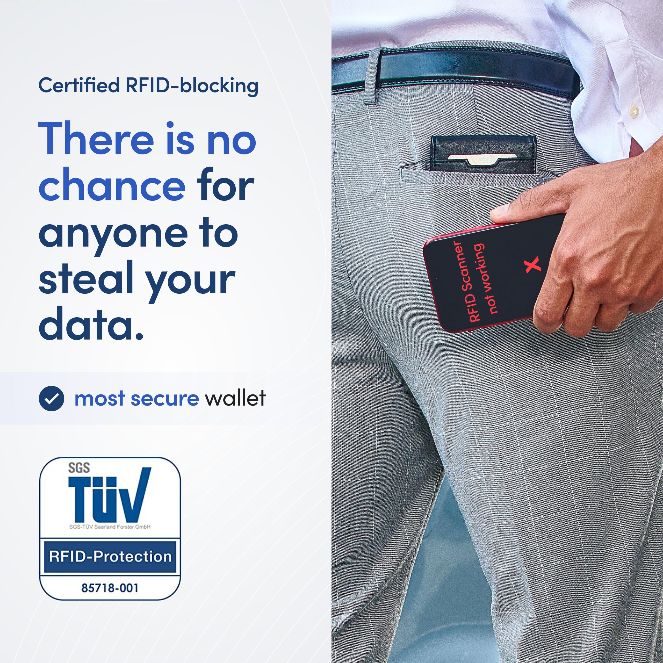 TRAVANDO Mens Wallet with Money Clip AUSTIN RFID Blocking Bifold Credit Card Holder for Men with Gift Box